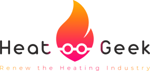 Heat Geek Logo in full colour with their tagline underneath