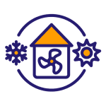 Air Source Heat Pump Icon - Reliable All Year Round - Metro Plumb Services