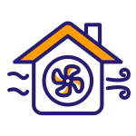 Air Source Heat Pump - Energy Efficiency Icon - Metro Plumb Services