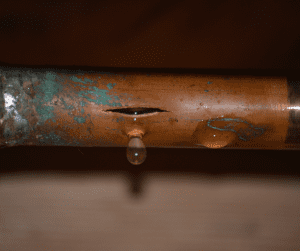 dripping frozen pipe