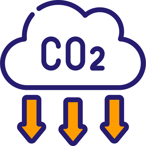 Air Source Heat Pump - Reduce Carbon Emissions Icon - Metro Plumb Services